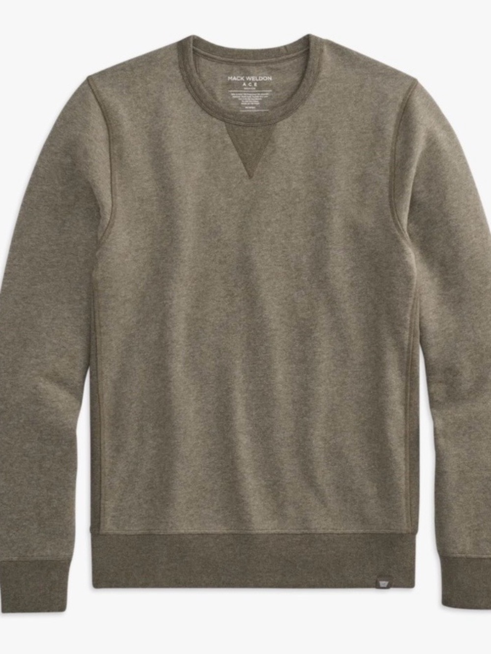 Mack Weldon Sage Heather Crewneck Sweatshirt